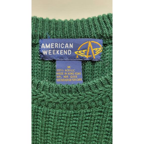 Vintage Oversized Knit Sweater American Weekend Medium - Picture 5 of 5
